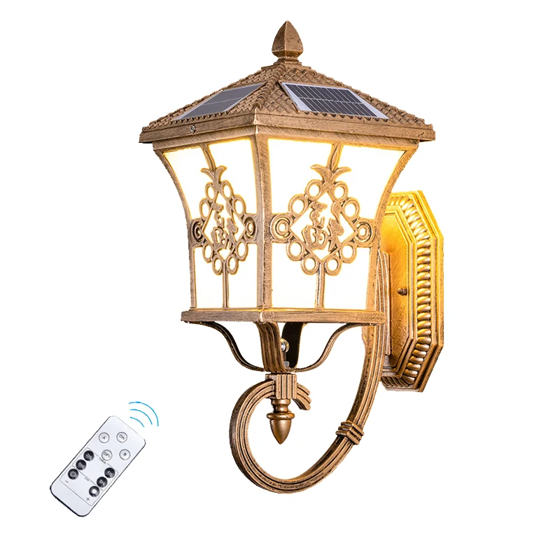 Outdoor Lighting Waterproof - Solarbetriebene Außenleuchten im europäischen Stil für