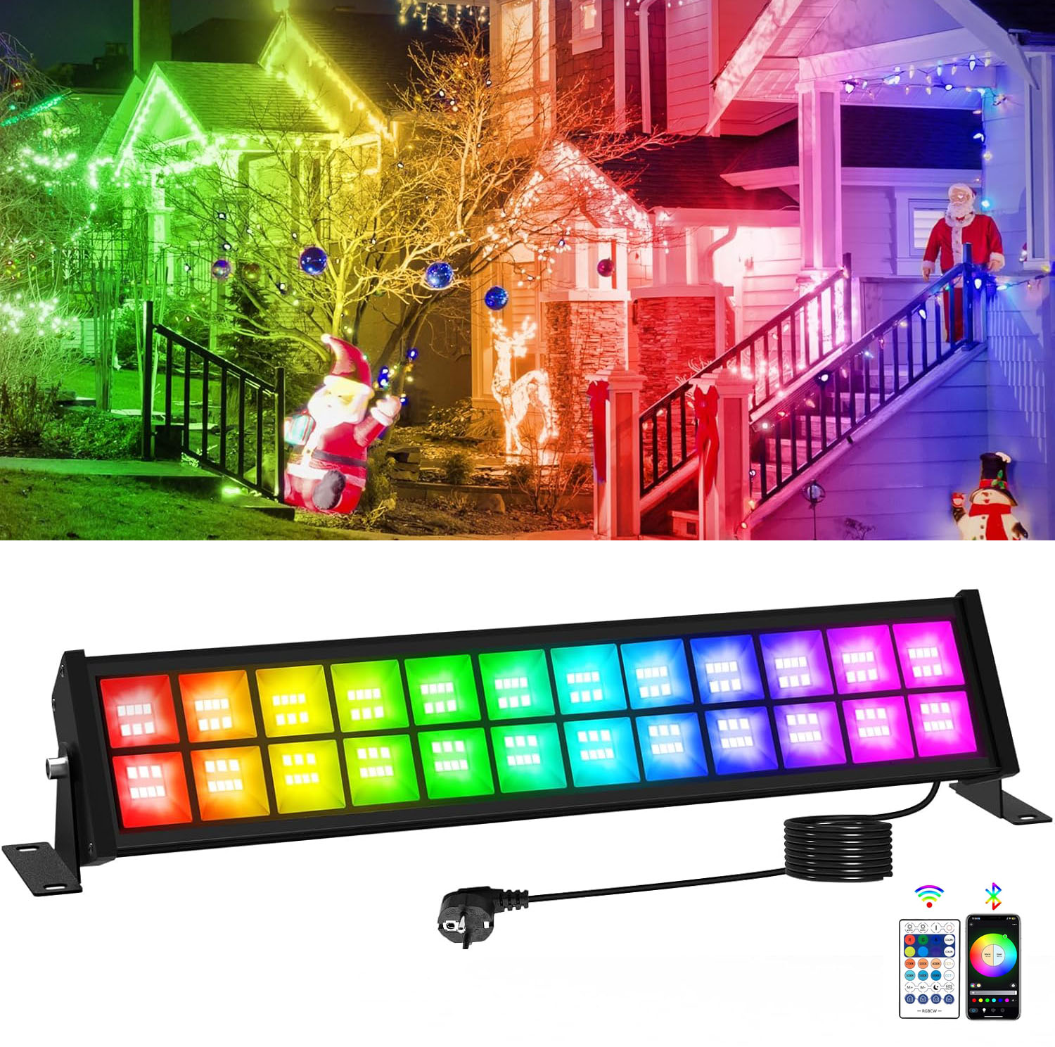 50/72W RGB LED Flutlicht Bar M – Outdoor Lighting Uk Bewertung und Preis