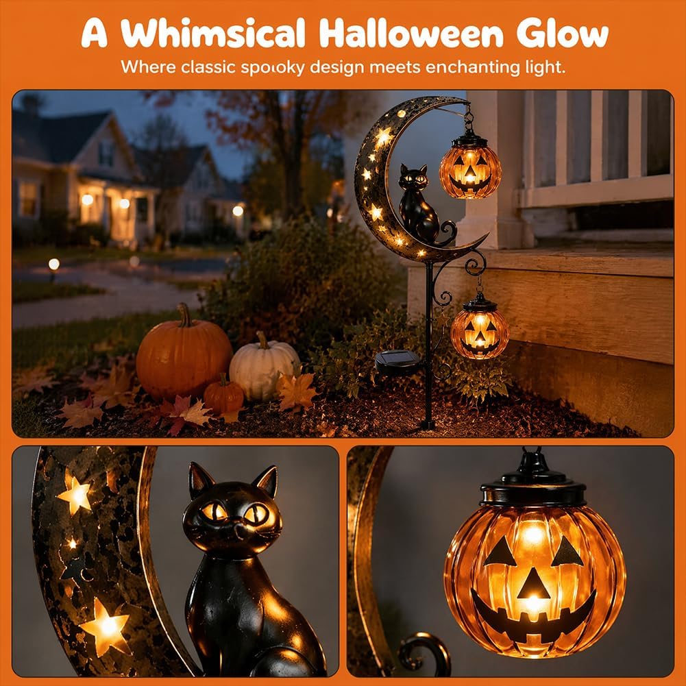 Solar-Halloween-Gartenleuchte  – Outdoor Lighting Black Bewertung und Preis