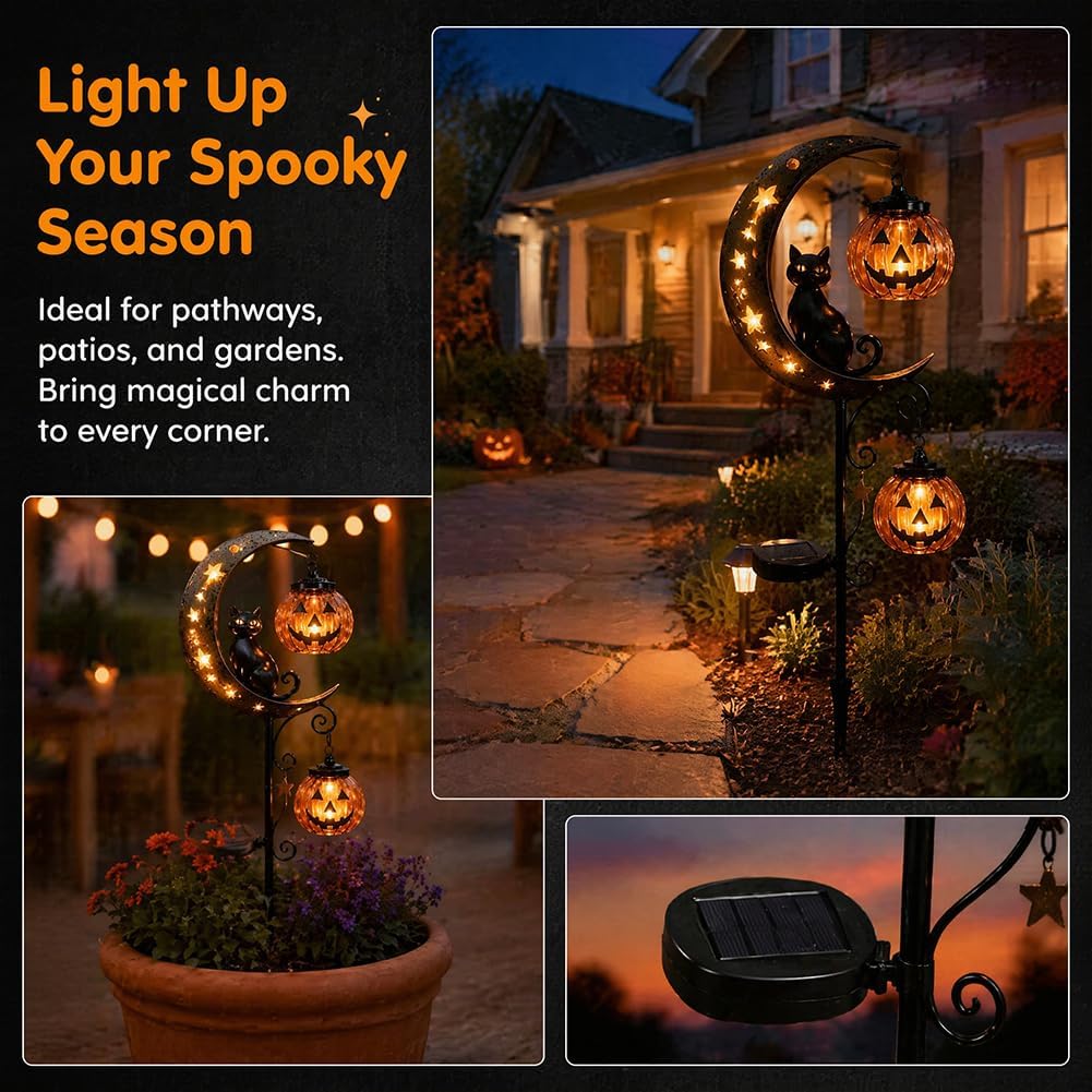 Solar-Halloween-Gartenleuchte  – Outdoor Lighting Black Bewertung und Preis