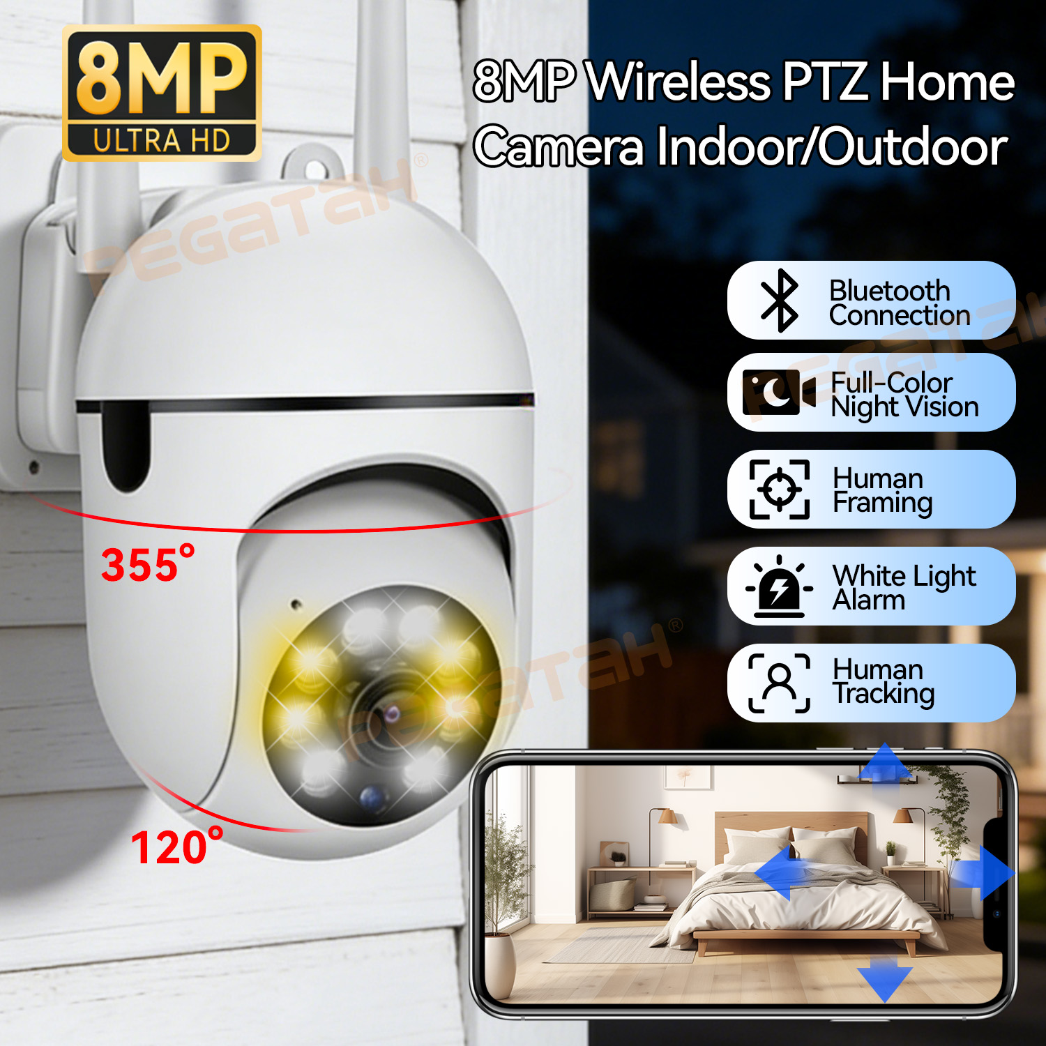 8MP 2,4G Wifi IP CCTV Kamera F – Outdoor Lighting Track Bewertung und Preis